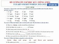 Bài Tập Ôn Tập Học Kì 1 Tiếng Anh Lớp 6